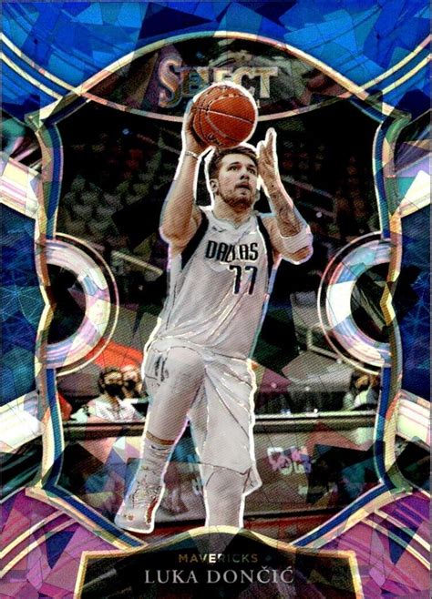 Panini Select Blue White Purple Cracked Ice Prizm Lua Doncic B