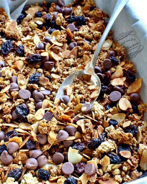 Granola au chocolat pour le petit déjeuner Il était une fois la