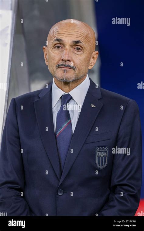 Italian S Coach Luciano Spalletti Looks During The Euro 2024 Qualifier