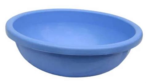 16 Inch Round Blue Plastic Ghamela For Home Capacity 12 Litre At Rs