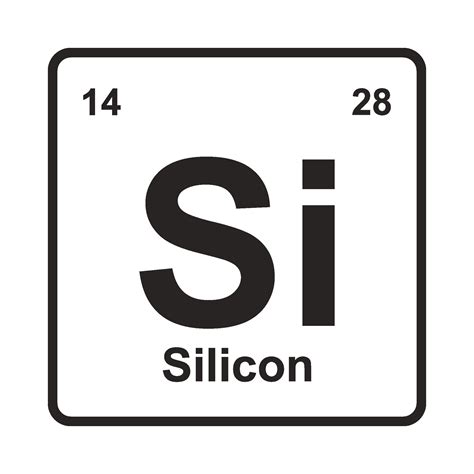 Periodical Silicon element icon 26345731 Vector Art at Vecteezy