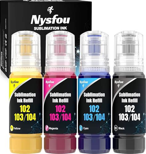 Nysfou Sublimazione Inchiostro Compatibili Ecotank Et