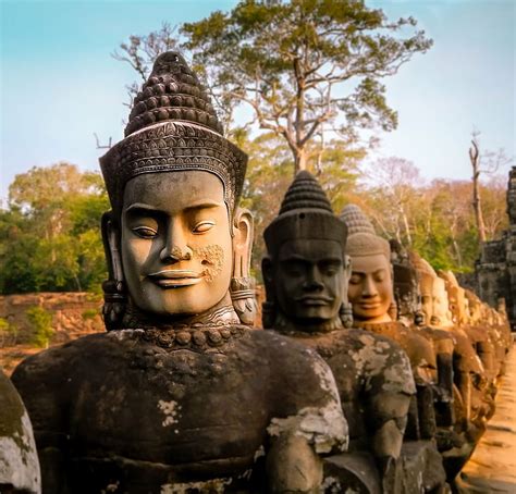 Free download | HD wallpaper: Buddha statues during daytime, cambodia ...