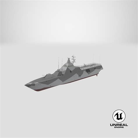 Ship Class Corvette 3D Model $179 - .obj .ma .max .upk .unitypackage ...