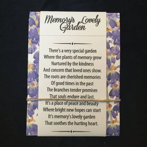 Personalized Memorial Forget Me Not Seed Packets In Lavender And Purple