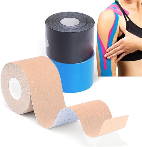 (3 Pack) Kinesiology Tape for Physical Therapy Sports Athletes–Latex