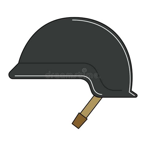 Icono De Casco Militar Aislado Ilustraci N Del Vector Ilustraci N De