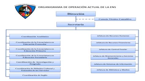 Organigrama Institucional Escuela Normal De Sinaloa