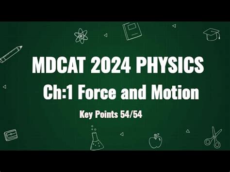 MDCAT 2024 PHYSICS FORCE AND MOTION All You Need To Know Easy And Time