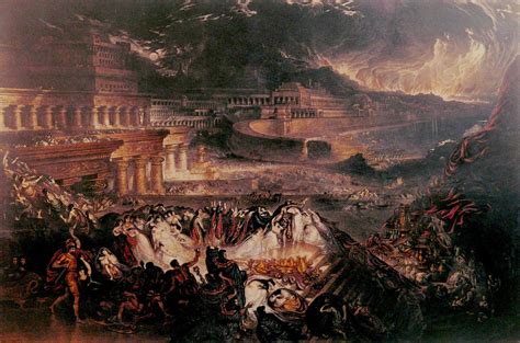 The Fall Of Nineveh John Martin Oil On Canvas X