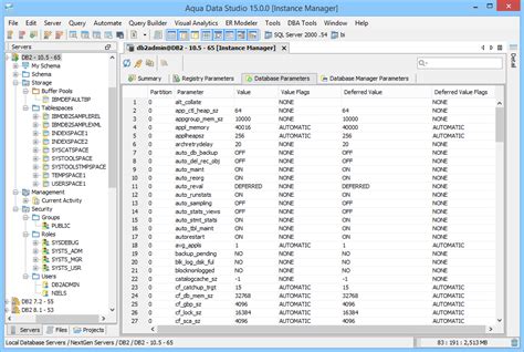 Aqua Data Studio Db2 Luw Dba Administration Tool Aquafold