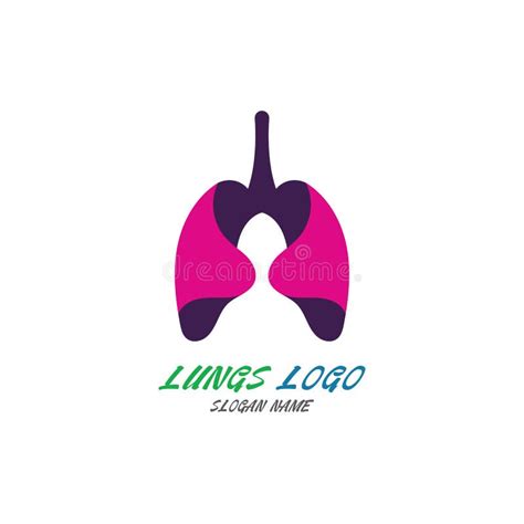 Logo De Pulmones Org N Plantilla De Dise O De Salud Vector Ilustraci N