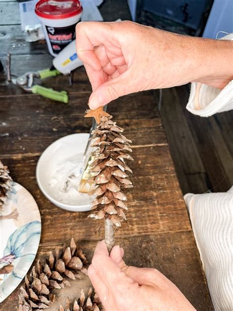 Rustic Pinecone Christmas Tree Centerpiece Budget Friendly Craft