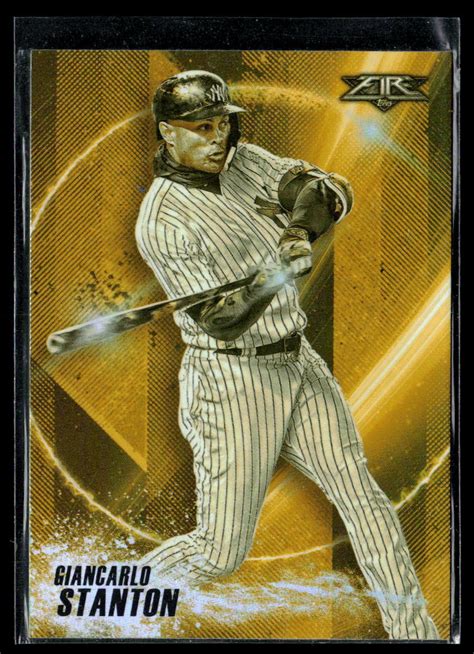 Giancarlo Stanton Topps Fire Power Producers Pp Ebay