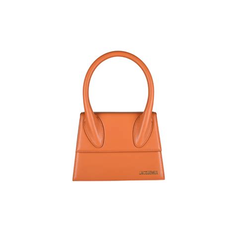 Luxury Handbag Jacquemus Le Grand Chiquito Bag In Orange Leather 2022