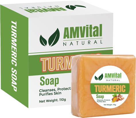 Amazon Turmeric Soap All Natural Hand Crafted Plant Based Pack