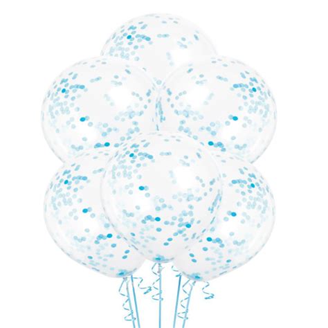 Ballons En Latex Transparents Avec Confettis Cm Qualatex Pcs