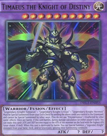 Deckboosters YuGiOh DRL3 EN055 1st Ed Timaeus The Knight Of Destiny