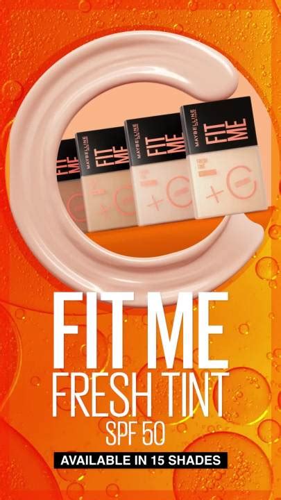 Maybelline Fit Me Fresh Tint Ml For Fresh And Bright Skin Spf Pa