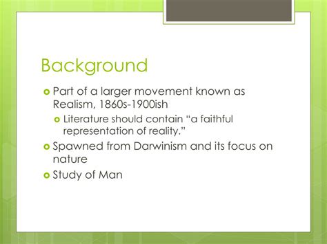 PPT Naturalism In American Literature PowerPoint Presentation Free