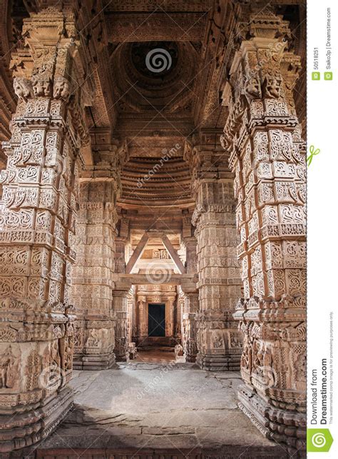 Sas Bahu Temple stock image. Image of pradesh, stone - 50518251