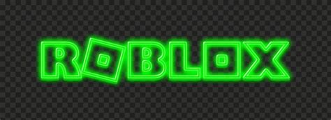 Green Neon Roblox Logo Transparent PNG