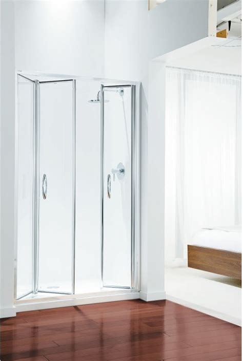 Coram Premier Tri Fold Door 1200mm Coram Glass Shower Doors Take A