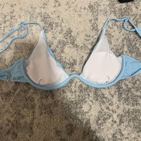 Baby Blue Bikini Set Cheeky Bottoms Depop