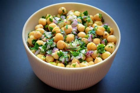 Salada de Grão de Bico Salada de Grão Cozinha Técnica