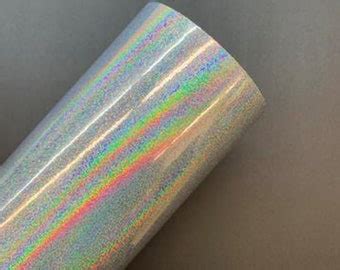 Glossy Rainbow Gold Holographic Adhesive Vinyl Works With Etsy