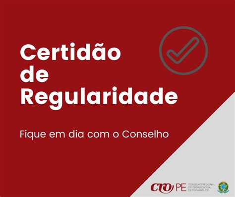 A Import Ncia Da Certid O De Regularidade Profissional Cro Pe