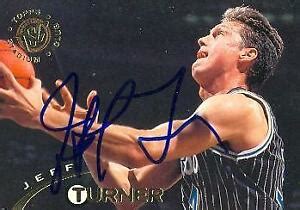 Jeff Turner Autographed Basketball Card Magic 1994 Topps Stadium Club