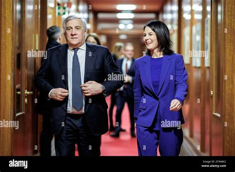 RL Annalena Baerbock Federal Foreign Minister Meets Antonio Tajani