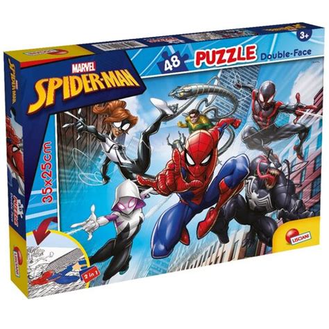 Marvel Spiderman Puzzel Kleurplaat Stukjes Overig