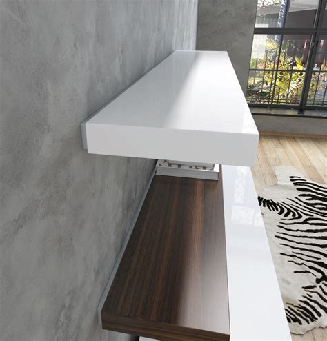 Floating Shelf 1660 High Gloss White Furnish