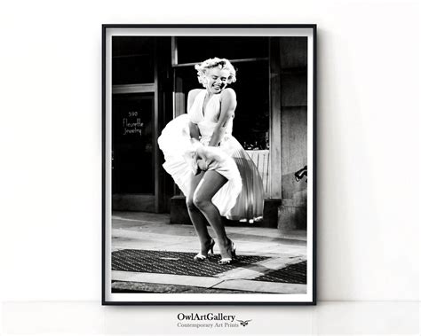 Marilyn Monroe Black Wh Te Magazin Posters Souvenirs Etsy