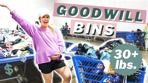 Goodwill Bins Thrift With Me 305 Lb Haul To Sell On Poshmark And Ebay Youtube