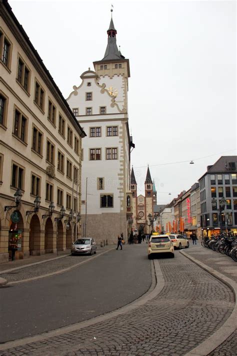 Bend Of Karmelitenstrasse Evening View Toward Grafeneckart Old City