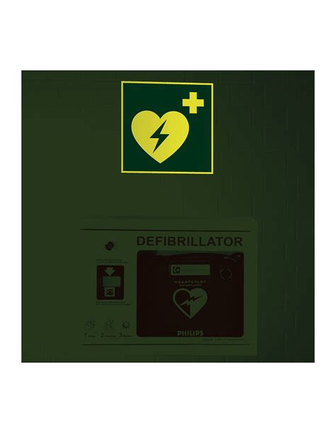 Extra Lichtgevend AED Bord Aluminium E010 Kopen