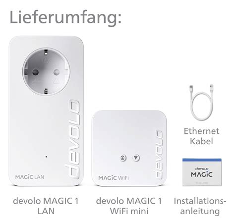 Devolo Magic 1 WiFi Mini Starter Kit EU Powerline Wi Fi Starter Kit