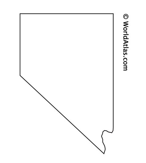 Nevada Outline Map