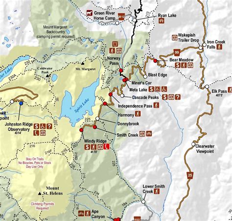 Mount St Helens Map