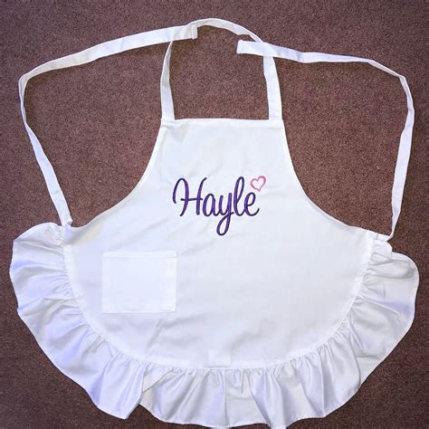 Personalized Ruffle Apron Will Be Customized To Your Liking Etsy