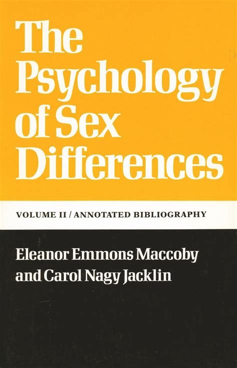 The Psychology Of Sex Differences