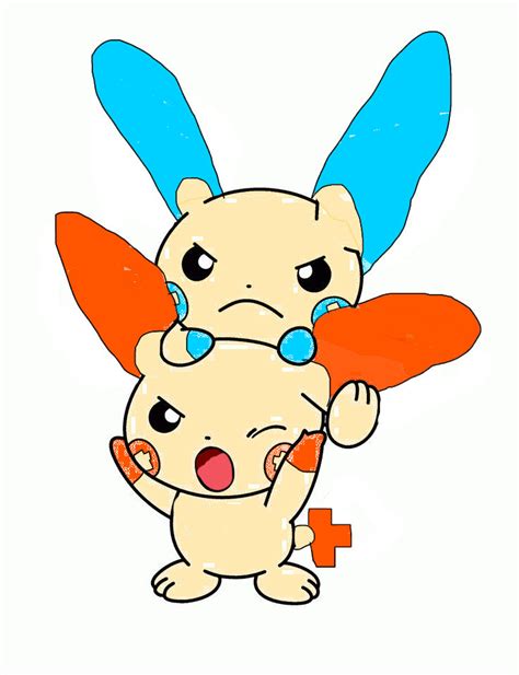 Angry Plusle And Minun By Animaniacslover666 On Deviantart