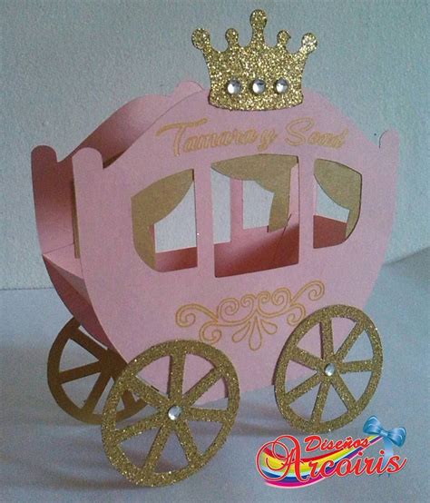 Caja carruaje de princesa para el cumpleaños de Tamara y Soad