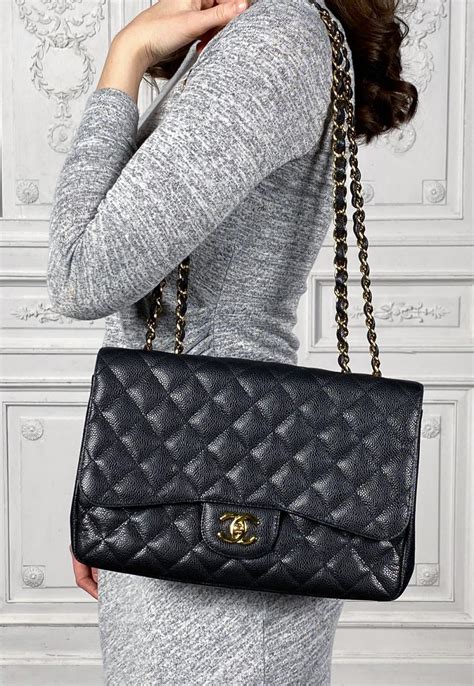 At Auction Chanel Jumbo Classic Flap Bag