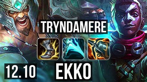 TRYNDA Vs EKKO MID 6 7M Mastery 1500 Games Godlike NA Master