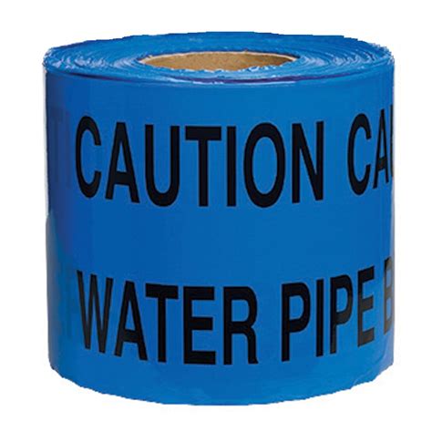 Underground Warning Tape 150mm X 365m Caution Water Pipe Hub Packaging