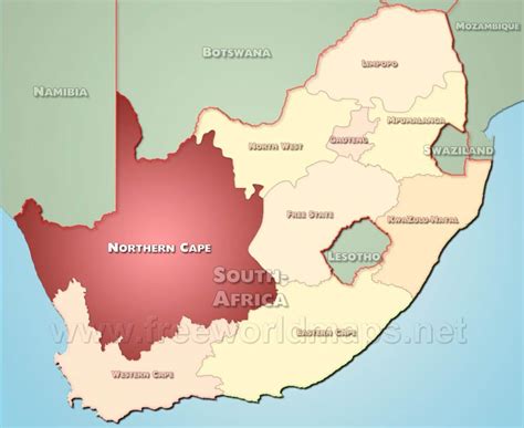 Northern Cape map - South Africa